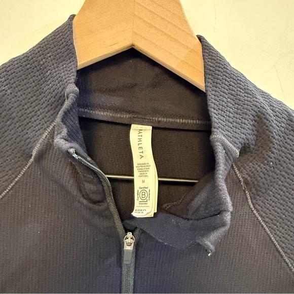 ATHLETA  FLURRY HALF ZIP MOCK NECK TOP - Picture 4 of 12